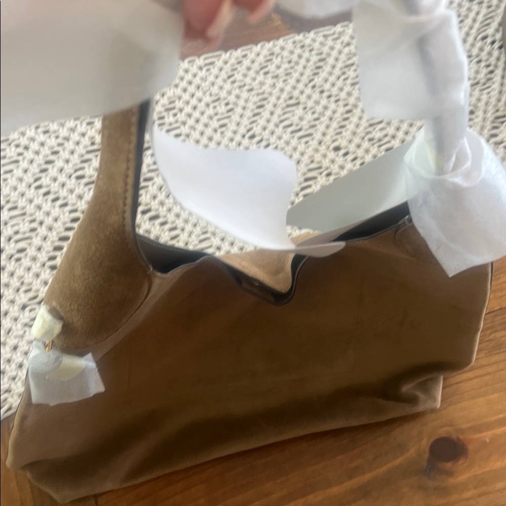 NWT Coach Suede Shoulder Hobo Bag - Picture 5 of 6